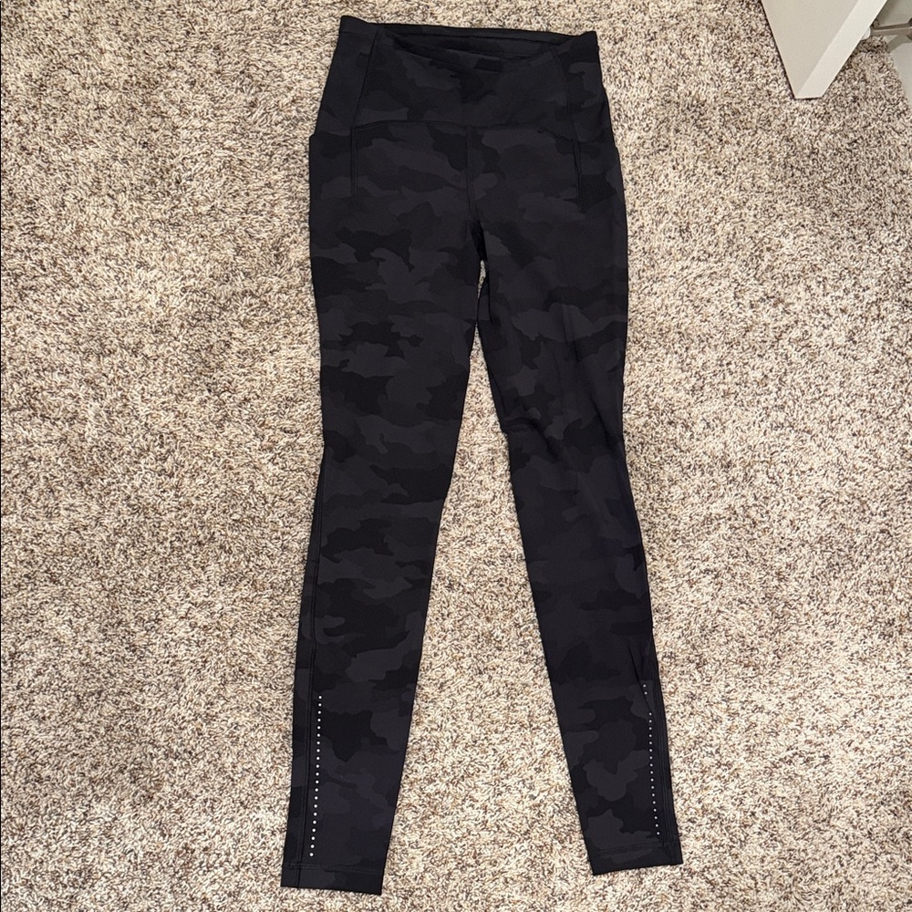 lululemon athletica Black Camo Leggings